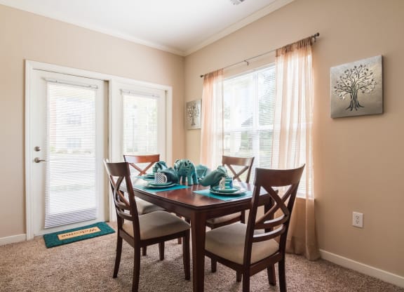 Model Dining Room at Island Park Apartments in Shreveport, Louisiana, LA