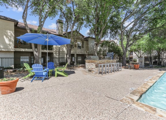 take a dip in the pool at villas at houston levee west apartments in cord
