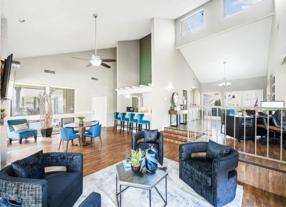 Clubhouse Interior at Polaris Apartment Homes in Irving, Texas, TX
