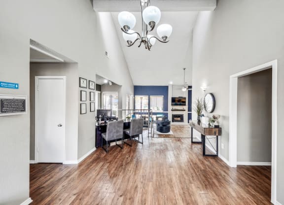 Leasing Office Interior at Polaris Apartment Homes in Irving, Texas, TX