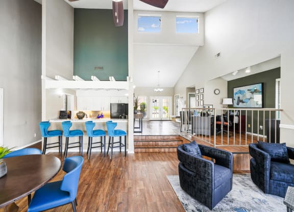 Clubhouse Interior at Polaris Apartment Homes in Irving, Texas, TX