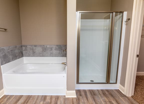 Lakeland Grand Apartments Bathroom with Walk-In Shower