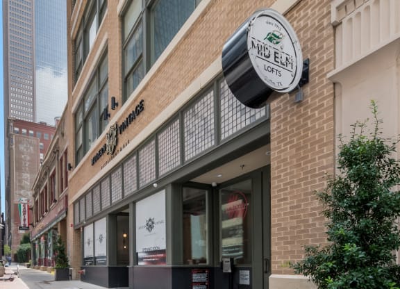 Building Entrance at Mid Elm Lofts - Deep Ellum Lofts, Dallas, Texas, TX
