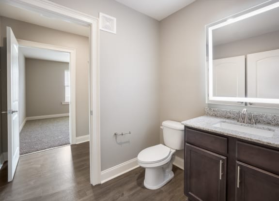 Model 2 Bathroom at Capital Grand Apartments in Tallahassee, FL