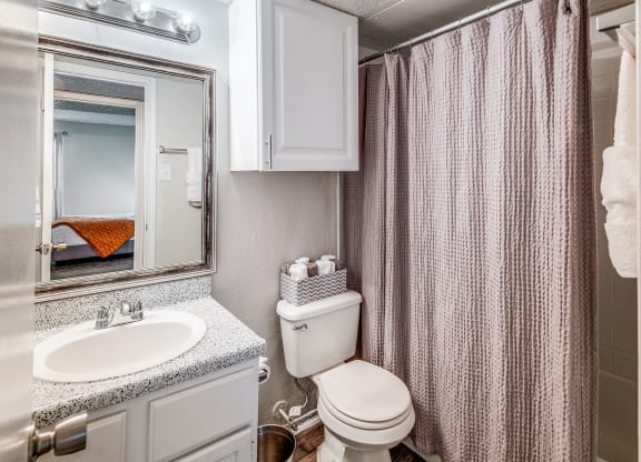 Model Bathroom at The Park on Preston in Dallas, Texas, TX