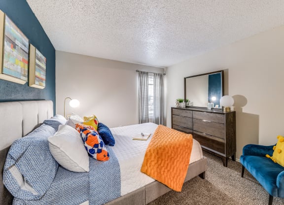 Model Bedroom at The Park on Preston in Dallas, Texas, TX