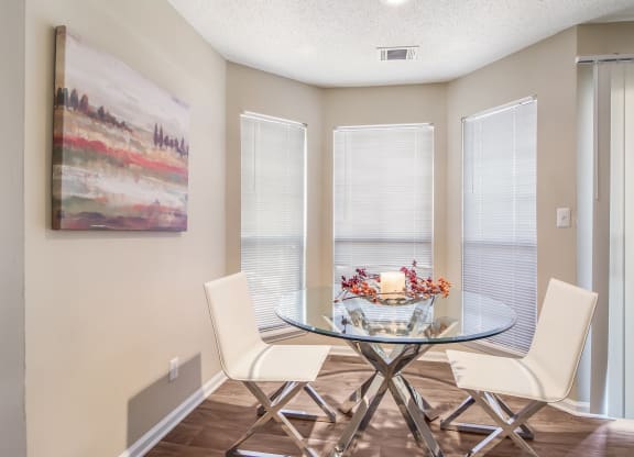 Dining Area at Poplar Place Apartments in Carrboro, NC