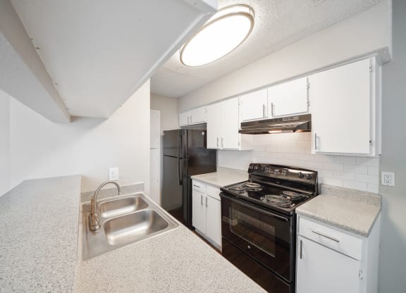 Unit Kitchen at Polaris Apartment Homes in Irving, Texas, TX