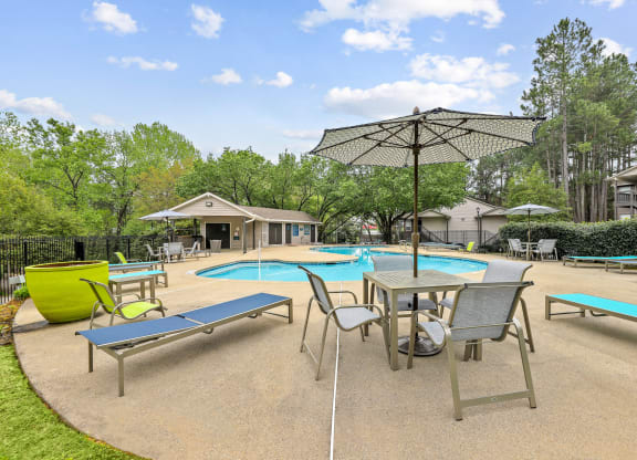 take a dip in the pool at villas at houston levee west apartments in cord