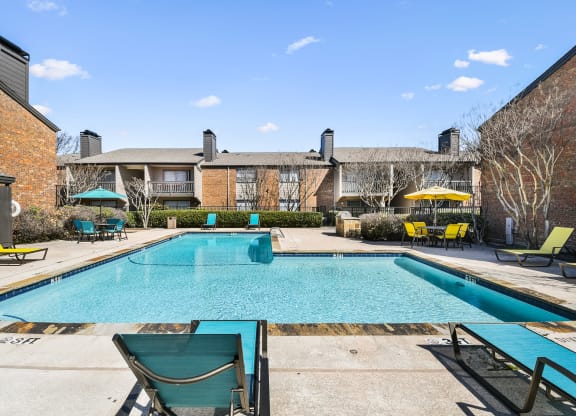 Pool Area at Davenport Apartments in Dallas, TX