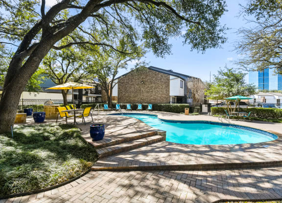Pool at Davenport Apartments in Dallas, TX