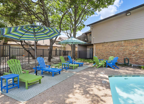 our apartments showcase a swimming pool