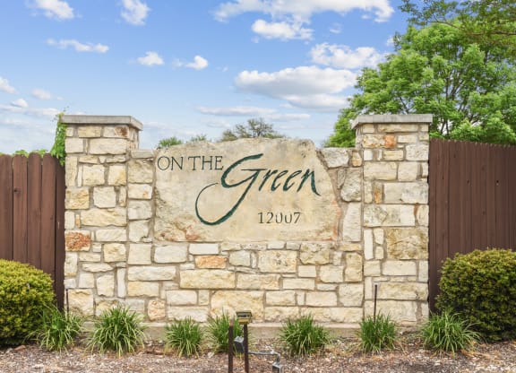 Property Signage at On The Green in Austin, TX