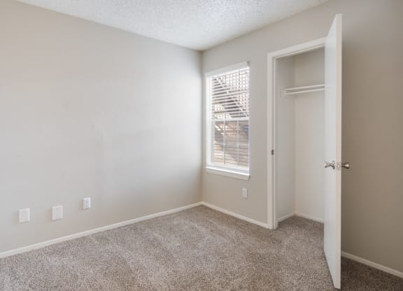 Bedroom at Preston Villas Apartment Homes, Dallas, Texas, TX