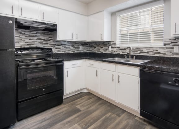 Kitchen at Preston Villas Apartment Homes, Dallas, Texas, TX
