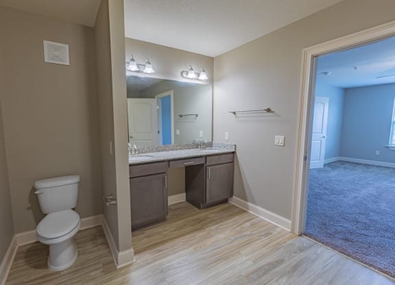 Bathroom at Parkside Grand Apartments in Pensacola, FL