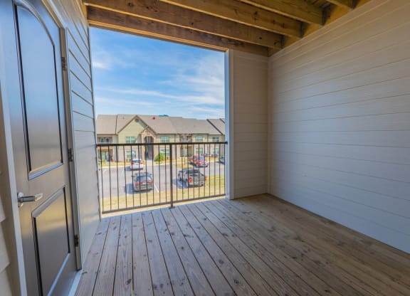 Unit Balcony at Parkside Grand Apartments in Pensacola, FL