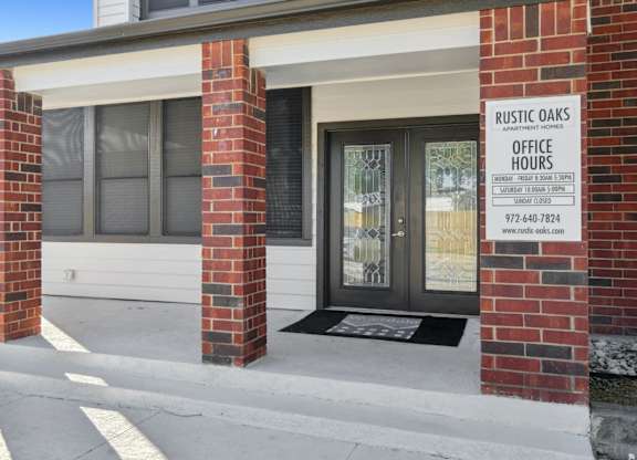 Rustic Oaks Apartments in Wylie, Tx leasing office