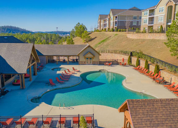 Pool Exterior | Reserve at Pelham | Luxury Apartments in Pelham, AL