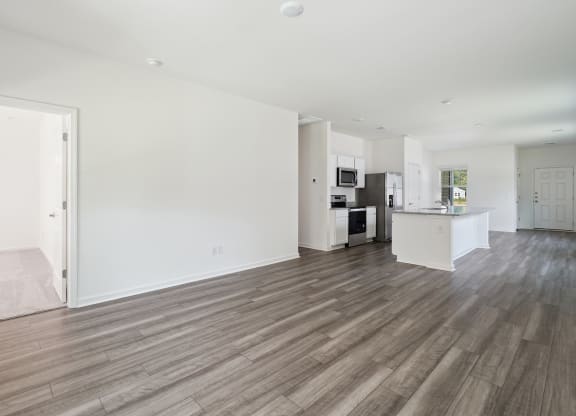 Sequoia living room and kitchen at Beacon at Ashley River Landing in Summerville, SC