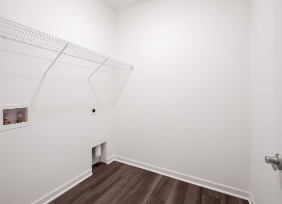 Sequoia utility room with washer and dryer connections at Beacon at Ashley River Landing in Summerville, SC
