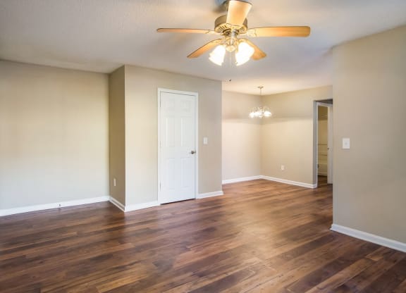Model Living Room 2 at Stanford Village in Norcross, GA