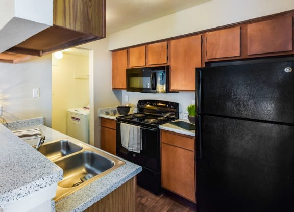 Model Kitchen at The Summit Apartments in Mesquite, Texas, TX