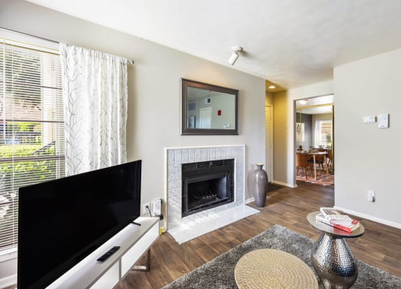 Wood Burning Fireplace at The Summit Apartments in Mesquite, Texas, TX