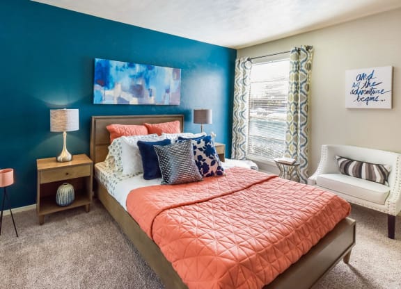 Bedroom  at The Summit Apartments in Mesquite, Texas, TX