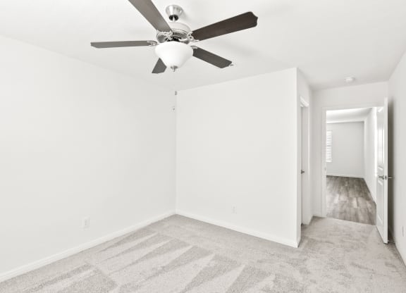 Sycamore bedroom with a ceiling fan at Beacon at Ashley River Landing in Summerville, SC