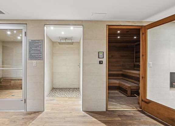 Sauna rooms in our luxury community at Twenty2 West luxury apartments in Miami, FL