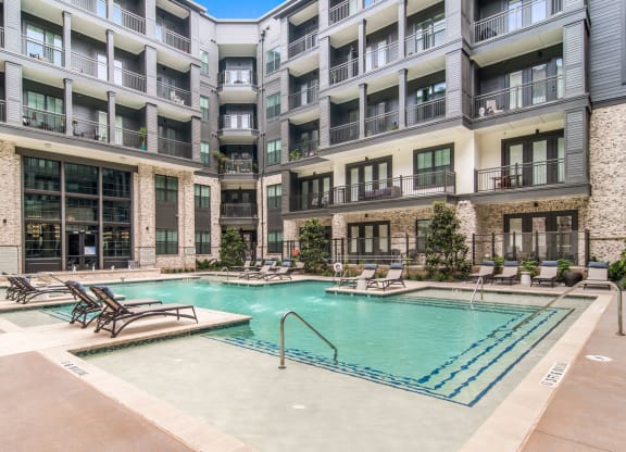 Courthouse Pool at The Alastair at Aria Village Apartment Homes in Sandy Springs, Georgia, GA