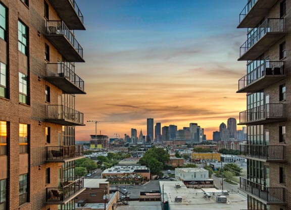Skyline view from the case building apartments