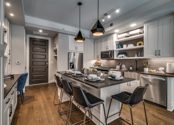 Well Equipped Kitchen And Dining at The Hamilton, Dallas, TX, 75226