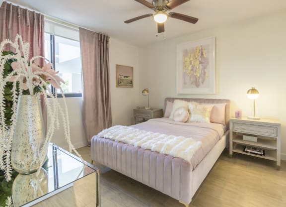 Bedroom With Expansive Windows at Twenty2 West, West Miami, FL