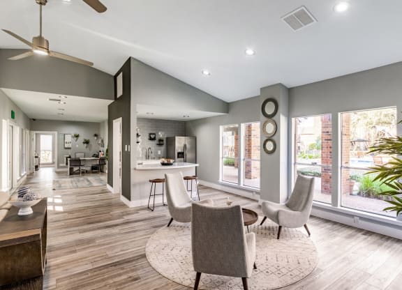 Seating Area in Leasing Officeat Walnut Creek Crossing Apartments in Austin, Texas, TX