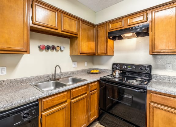 Model Kitchen at Walnut Creek Crossing Apartments in Austin, Texas, TX