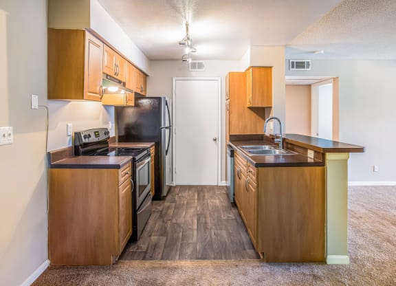 Model Caspian Upgrade Kitchen 1 at Waterford Place in Atlanta, GA