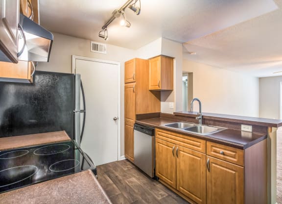 Model Caspian Upgrade Kitchen 2 at Waterford Place in Atlanta, GA