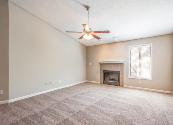 Model Caspian Upgrade Living Room 1 at Waterford Place in Atlanta, GA