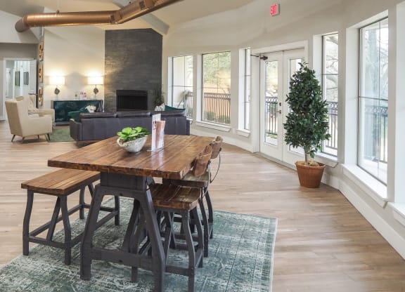 Clubhouse Seating at Westdale Hills Apartments in Euless, Texas, TX