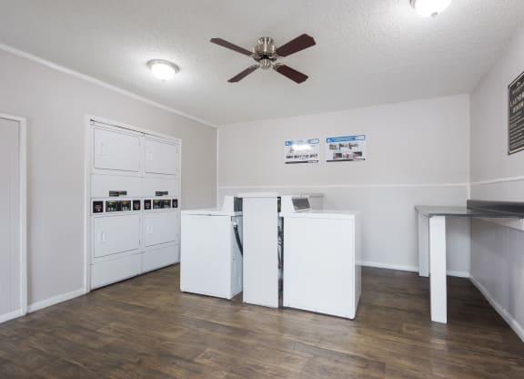 Laundry facility at Windridge apartments in Dallas, TX