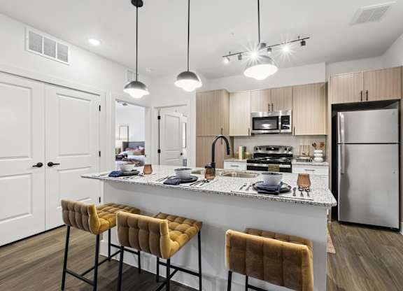 Kitchen Model Unit at Woodgate Place in Waco, TX