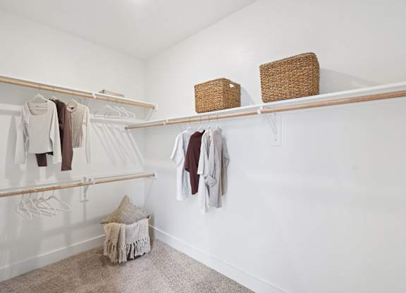 Closet Model Unit at Woodgate Place in Waco, TX