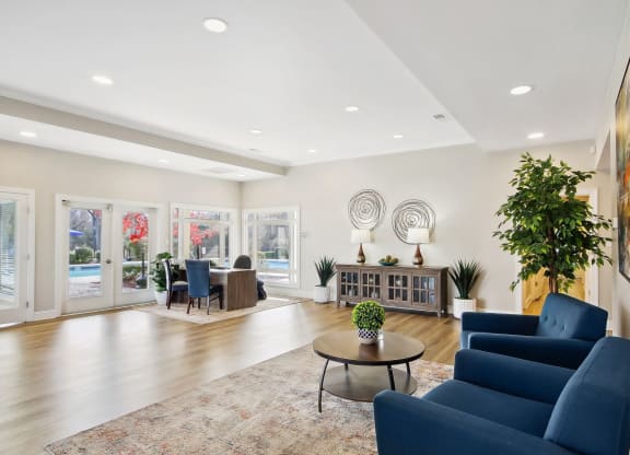 Leasing Office Interior Lounge Area at Sabal Point in Pineville, NC