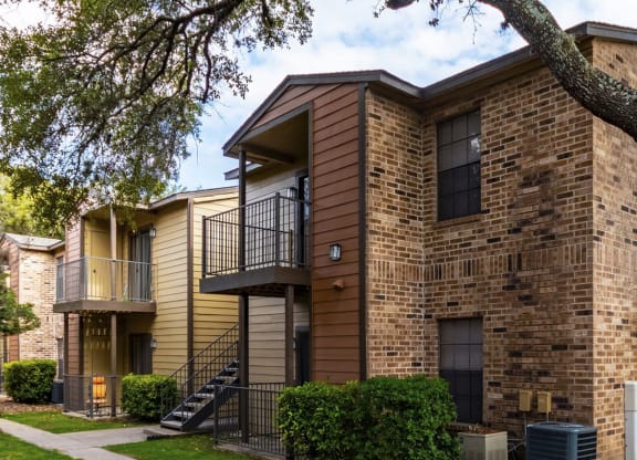 Apartment Exterior at The Hollows Apartments in San Antonio, TX