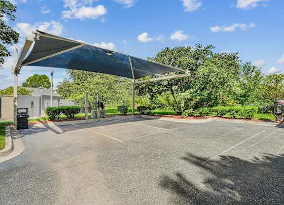 An electric vehicle charging station at Wynnfield Lakes Apartments in Jacksonville, FL
