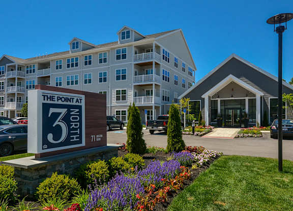 The Point at 3 North is a large, well-maintained apartment complex.
