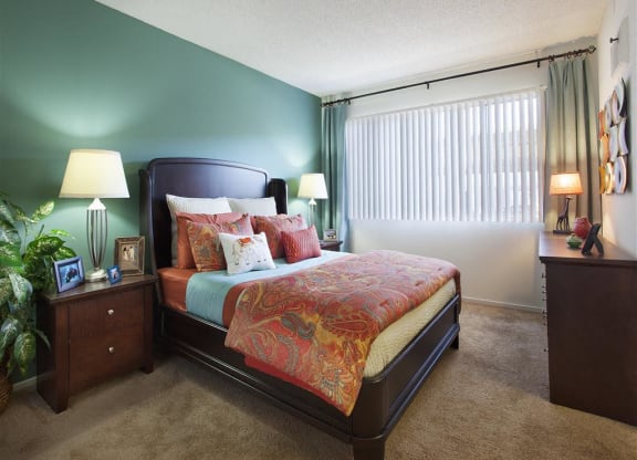 1 BR Apartments in Goleta CA - Pacific Oaks - Bedroom with Plush Carpeting