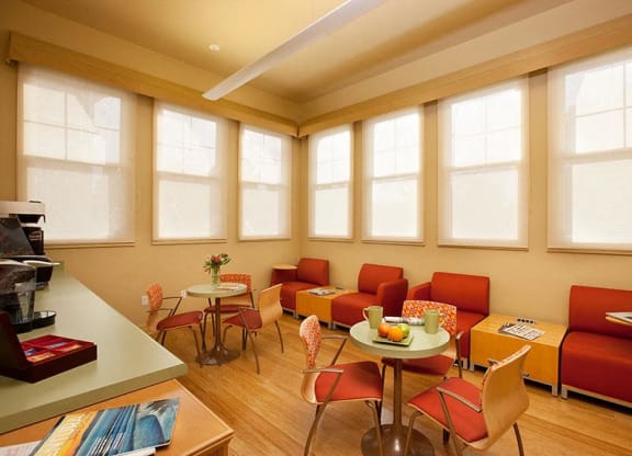 Coffee Lounge, at Ralston Courtyard Apartments, Ventura, 93003